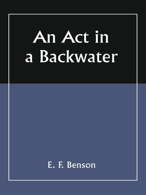 cover image of An Act In a Backwater